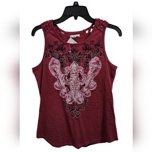 Maurices Embellished tank top - M